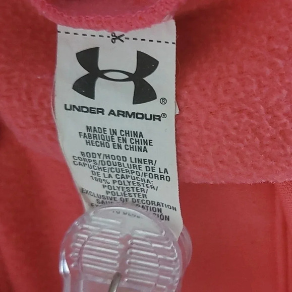 Under Armour Pink Storm Hoodie with Camo Logo Size Medium‎ - Picture 3 of 12